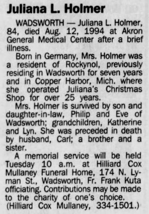 Julianas Christmas Shop - Aug 15 1994 Former Owner Passes Away (newer photo)